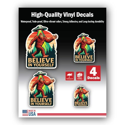 2 (Pieces) 3" and 5" Stickers n Decals Delightful - Motivational Sticker Vinyl Decal Sticker, Waterp