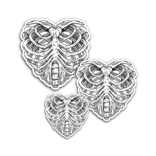2 (Pieces) 3" and 5" Anti-Speedbump Heart Sticker, Waterproof Vinyl Decals for Many Purpose Like Car