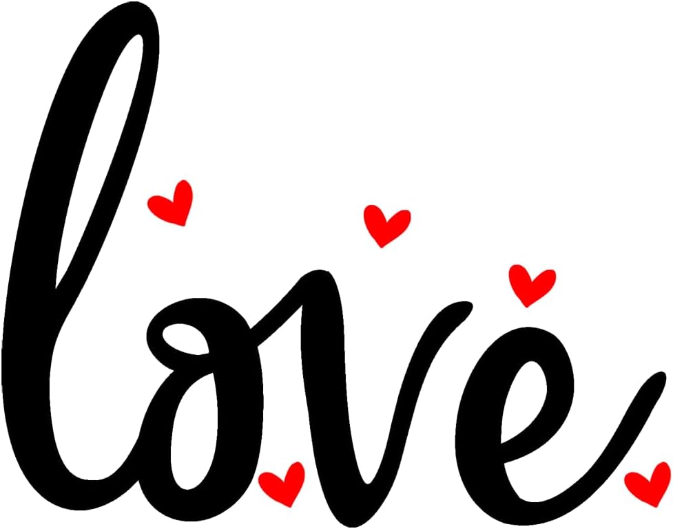 Inspirational Quote Love Heart Around Sticker Motivational Sticker Vinyl Decal Motivation Stickers- 5" Vinyl Sticker Waterproof