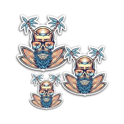 2 (Pieces) 3" and 5" Tear Drop Sticker, Waterproof Vinyl Decals for Many Purpose Like Cars, Trucks, 