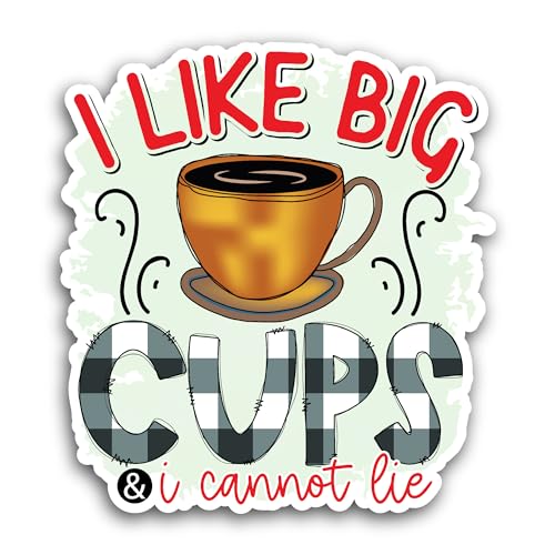 2 (Pieces) 3" and 5" Motivational Texts with Clip Arts Sticker, Waterproof Vinyl Decals for Many Pur
