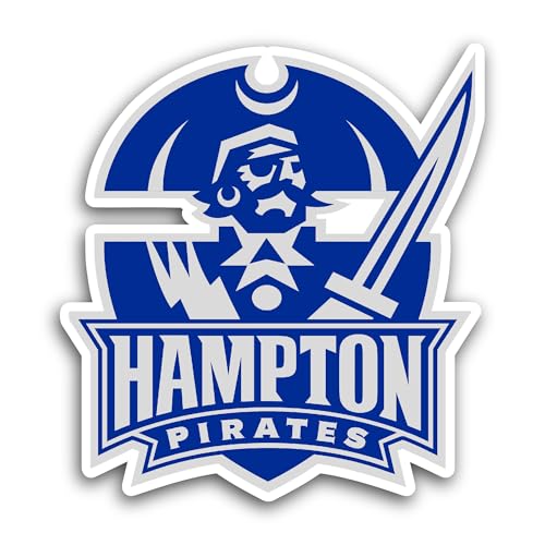 2 (Pieces) 3" and 5" Hampt0n Pirates Sticker, Waterproof Vinyl Decals for Many Purpose Like Cars, Tr