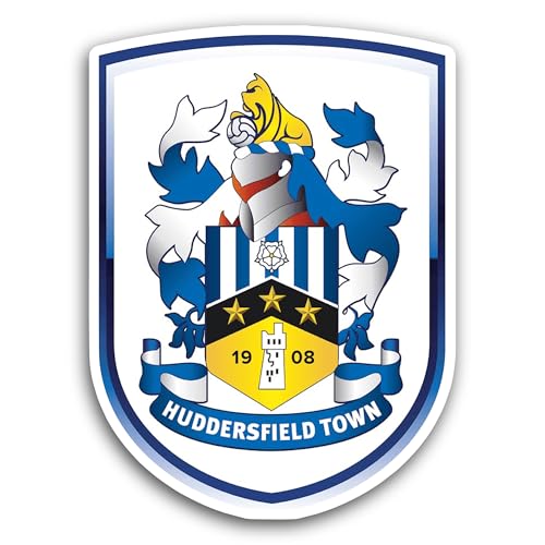 2 (Pieces) 3" and 5" Hudd3rsfield Town Sticker, Waterproof Vinyl Decals for Many Purpose Like Cars, 