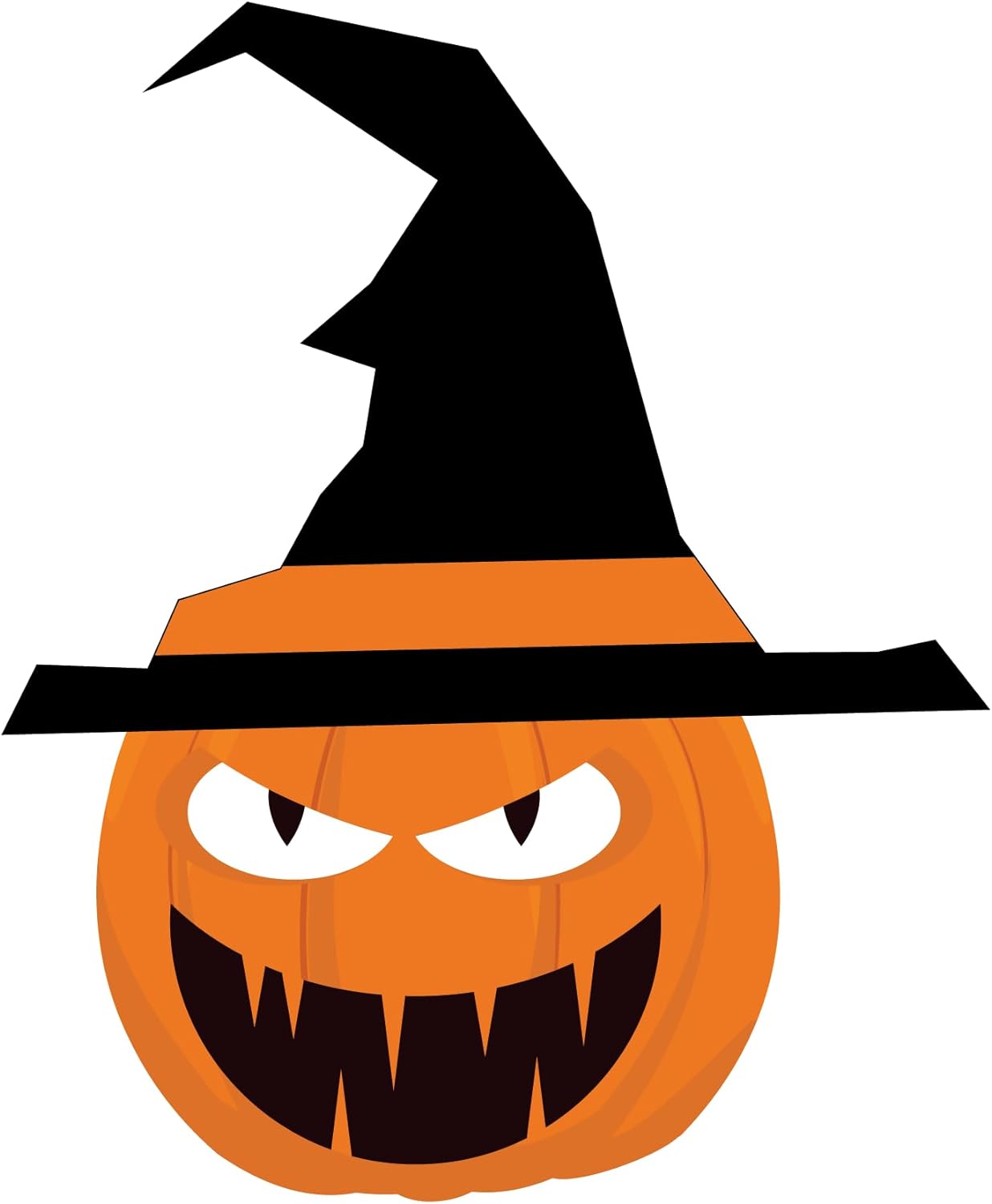 Inspirational Quote Scary Pumpkin with Witch hat Motivational Sticker Vinyl Decal Motivation Stickers- 5" Vinyl Sticker Waterproof