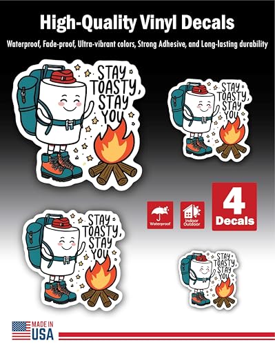 2 (Pieces) 3" and 5" Stickers n Decals Go with Your Gut - Motivational Sticker Vinyl Decal Sticker, 