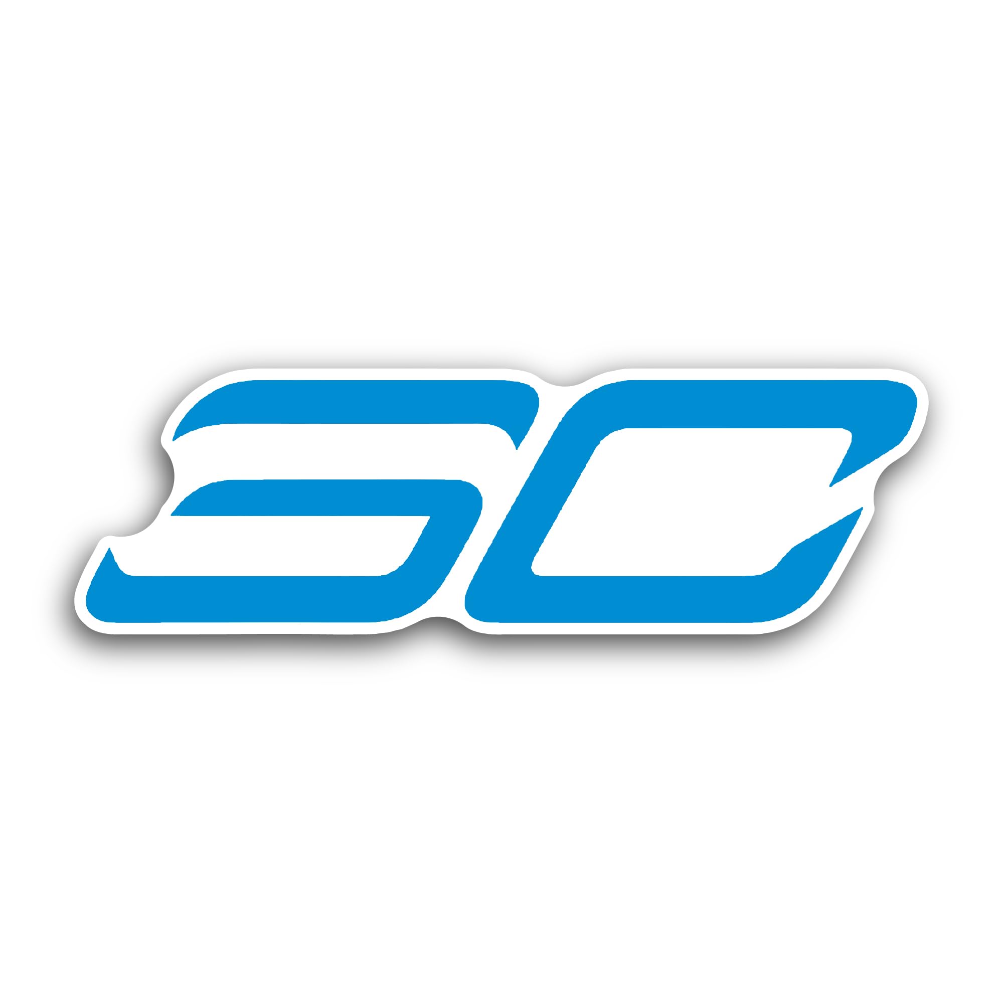 2 (Pieces) 3" and 5" St3phen Curry Logo Decal Sticker, Waterproof Vinyl Decals for Many Purpose Like