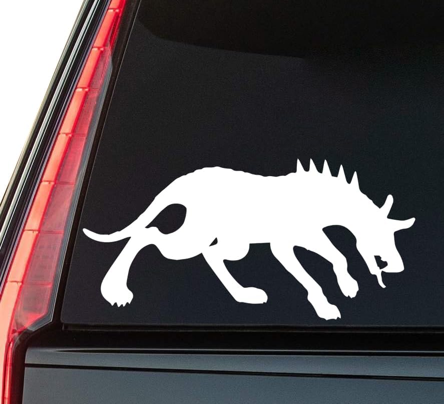 Chupacabra Window Vinyl Decal Sticker 6" (White), Waterproof Vinyl Decals for Many Purpose Like Cars, Trucks, Laptops, Phones, Windows and More