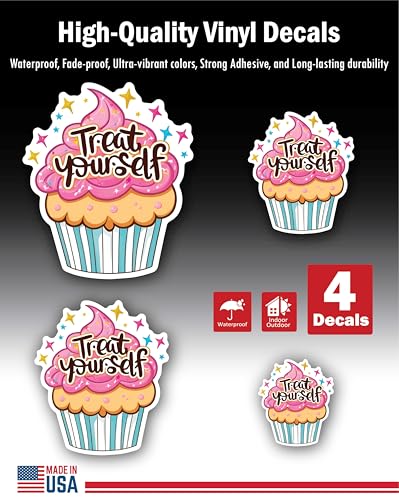 2 (Pieces) 3" and 5" Stickers n Decals Colorful Butterfly - Motivational Sticker Vinyl Decal Sticker