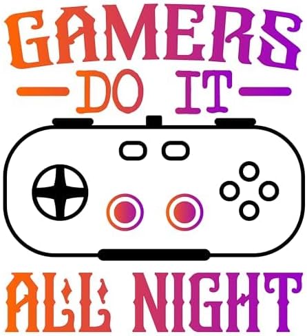 Inspirational Quote Gamer Do It All Night Motivational Sticker Vinyl Decal Motivation Stickers- 5" Vinyl Sticker Waterproof