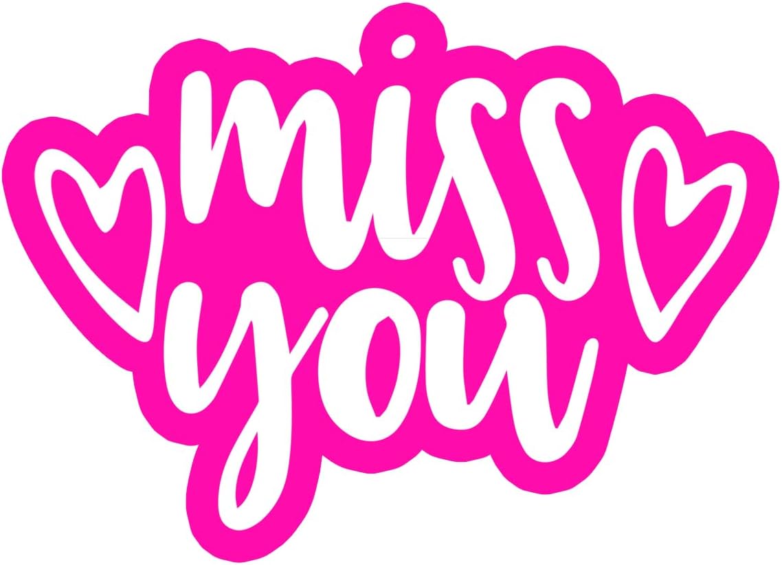 Inspirational Quote Miss You Motivational Sticker Vinyl Decal Motivation Stickers- 5" Vinyl Sticker Waterproof