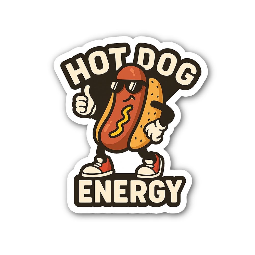 2 (Pieces) 3" and 5" Pizza and Smartphone Dinner Sticker, Waterproof Vinyl Decals for Many Purpose L
