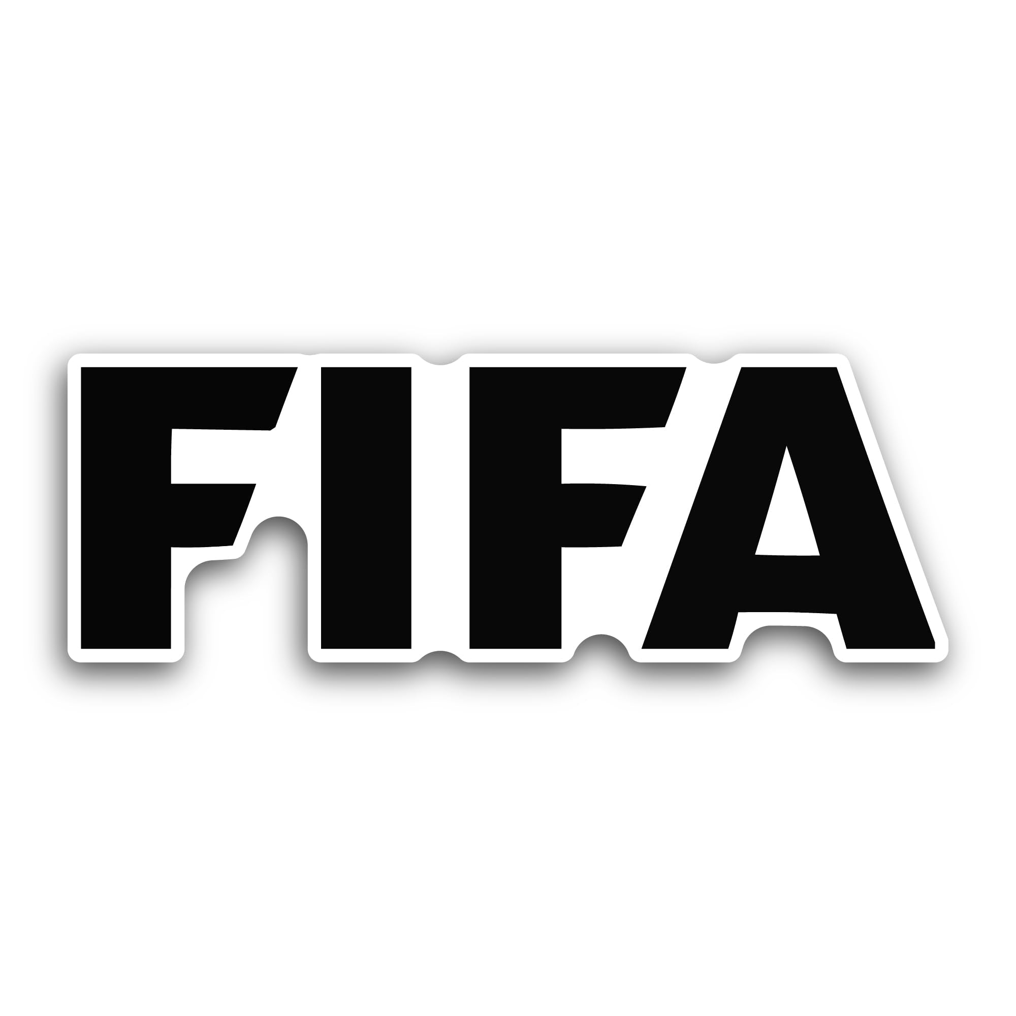 2 (Pieces) 3" and 5" F1FA Sticker, Waterproof Vinyl Decals for Many Purpose Like Cars, Trucks, Lapto