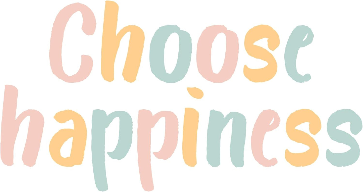 Inspirational Quote "Choose Happiness Stickers" Motivational Sticker Vinyl Decal Motivation Stickers- 5" Vinyl Sticker Waterproof