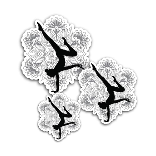 2 (Pieces) 3" and 5" Cute Man & American Flag Sticker, Waterproof Vinyl Decals for Many Purpose Like