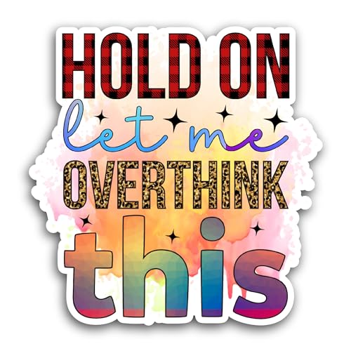 2 (Pieces) 3" and 5" Hold On Sticker, Waterproof Vinyl Decals for Many Purpose Like Cars, Trucks, La