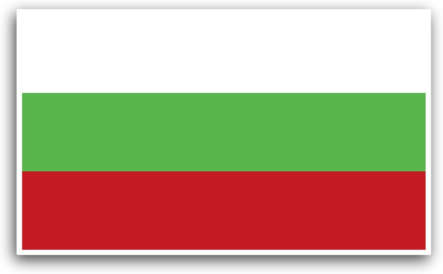 2 (Pieces) 3" and 5" Bulgaria Flag Sticker, Waterproof Vinyl Decals for Many Purpose Like Cars, Trucks, Laptops, Phones, Windows and More