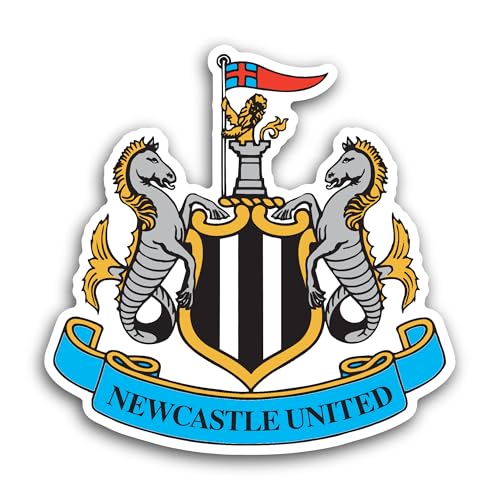 2 (Pieces) 3" and 5" Newc@STLE United Sticker, Waterproof Vinyl Decals for Many Purpose Like Cars, T