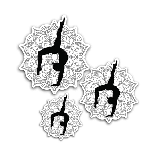 2 (Pieces) 3" and 5" Cute Cartoon Panda Sticker, Waterproof Vinyl Decals for Many Purpose Like Cars,