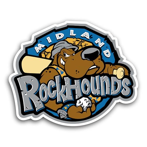 2 (Pieces) 3" and 5" Midland R0ckHounds Sticker, Waterproof Vinyl Decals for Many Purpose Like Cars,