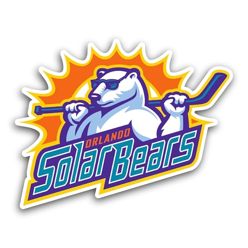 2 (Pieces) 3" and 5" Orlando S0lar Bears Sticker, Waterproof Vinyl Decals for Many Purpose Like Cars