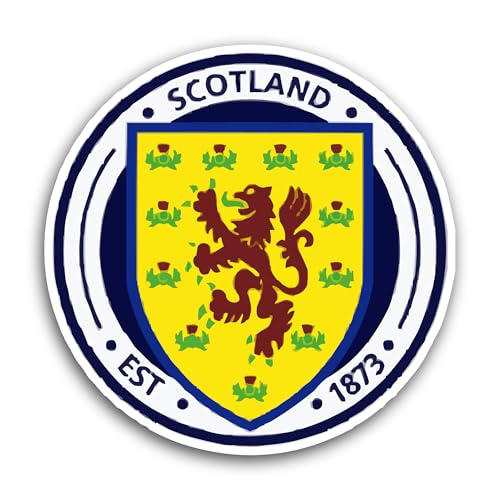2 (Pieces) 3" and 5" Sc0tland Nati0nal Football Team Sticker, Waterproof Vinyl Decals for Many Purpo