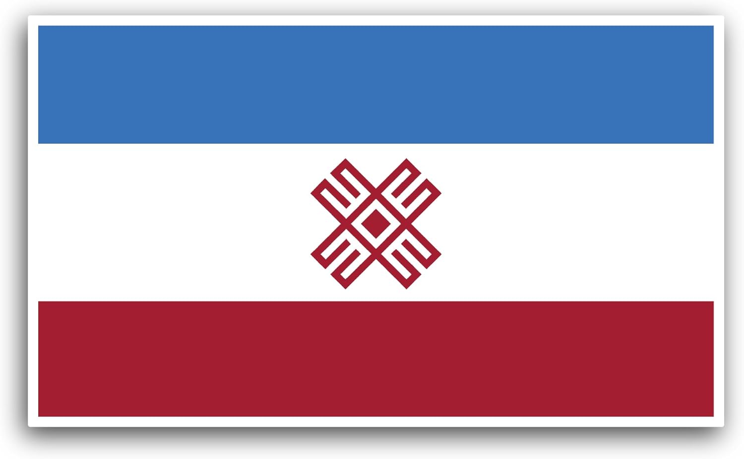 2 (Pieces) 3" and 5" Mari El Flag Sticker, Waterproof Vinyl Decals for Many Purpose Like Cars, Trucks, Laptops, Phones, Windows and More