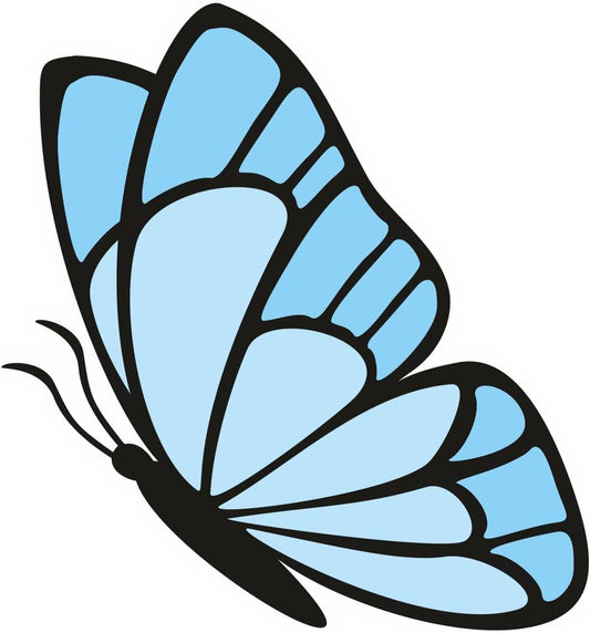 Inspirational Quote "Blue Butterfly" Motivational Sticker Vinyl Decal Motivation Stickers- 5" Vinyl Sticker Waterproof