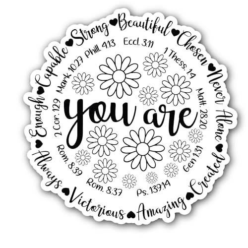 2 (Pieces) 3" and 5" You are Sticker, Waterproof Vinyl Decals for Many Purpose Like Cars, Trucks, La