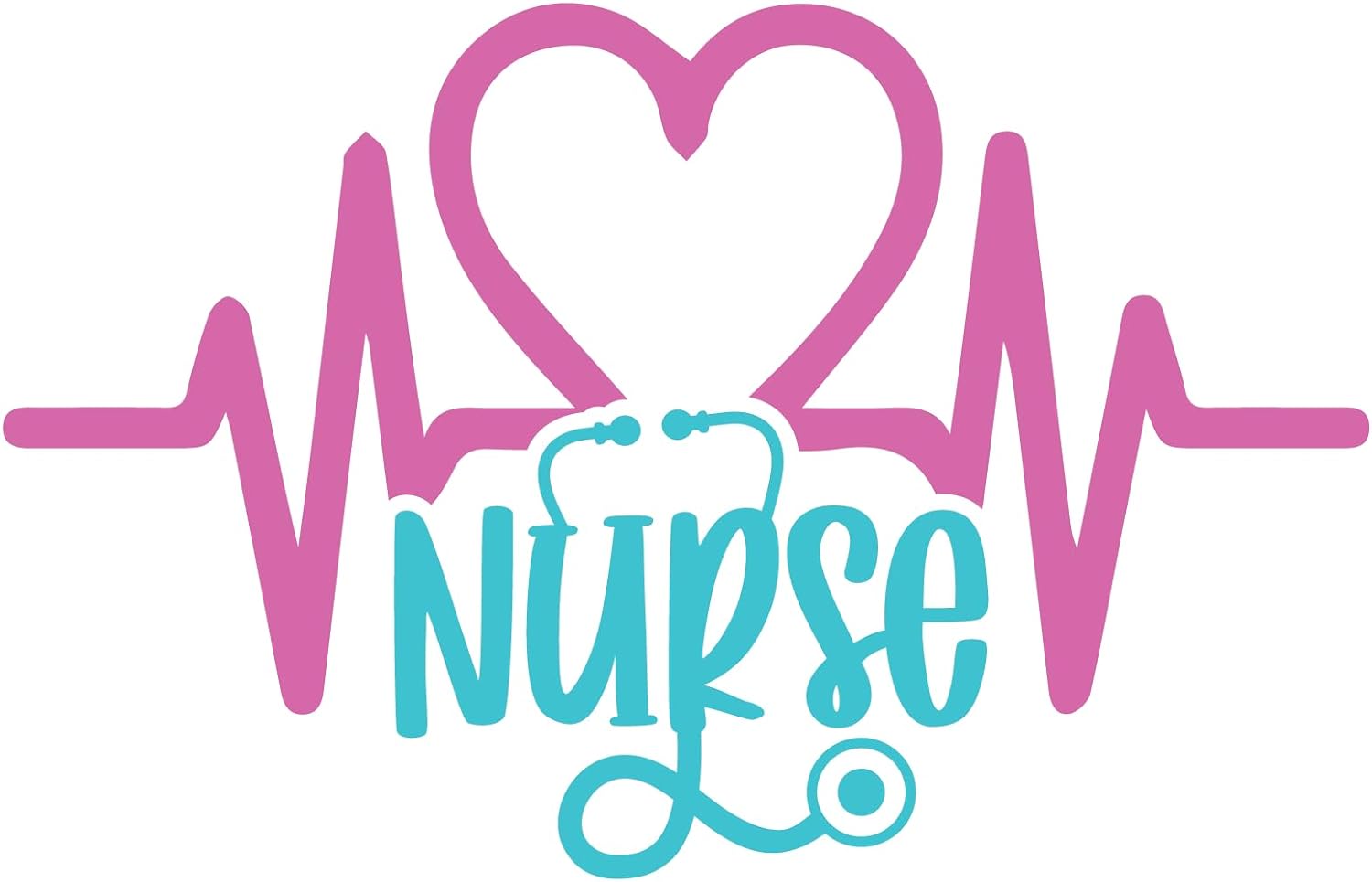 Inspirational Quote "Nurse with Medical Sign" Motivational Sticker Vinyl Decal Motivation Stickers- 5" Vinyl Sticker Waterproof