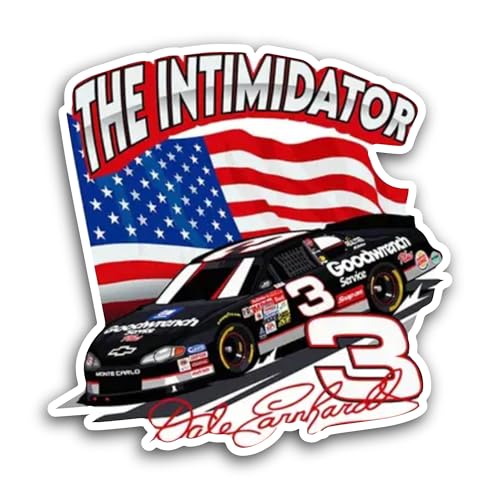 2 (Pieces) 3" and 5" The Intimidator Sticker, Waterproof Vinyl Decals for Many Purpose Like Cars, Tr