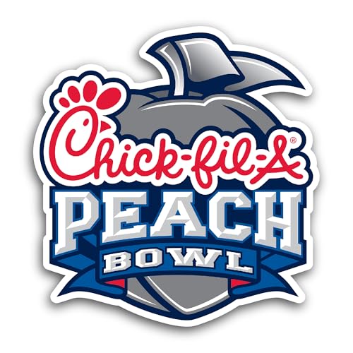 2 (Pieces) 3" and 5" Peach B0wl Sticker, Waterproof Vinyl Decals for Many Purpose Like Cars, Trucks,