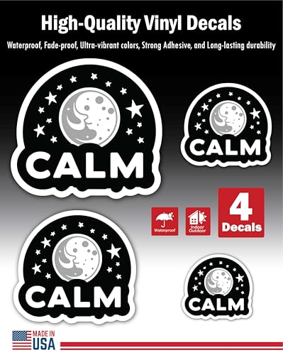 2 (Pieces) 3" and 5" Stickers n Decals Lough S'More Worry Less - Motivational Sticker Vinyl Decal St
