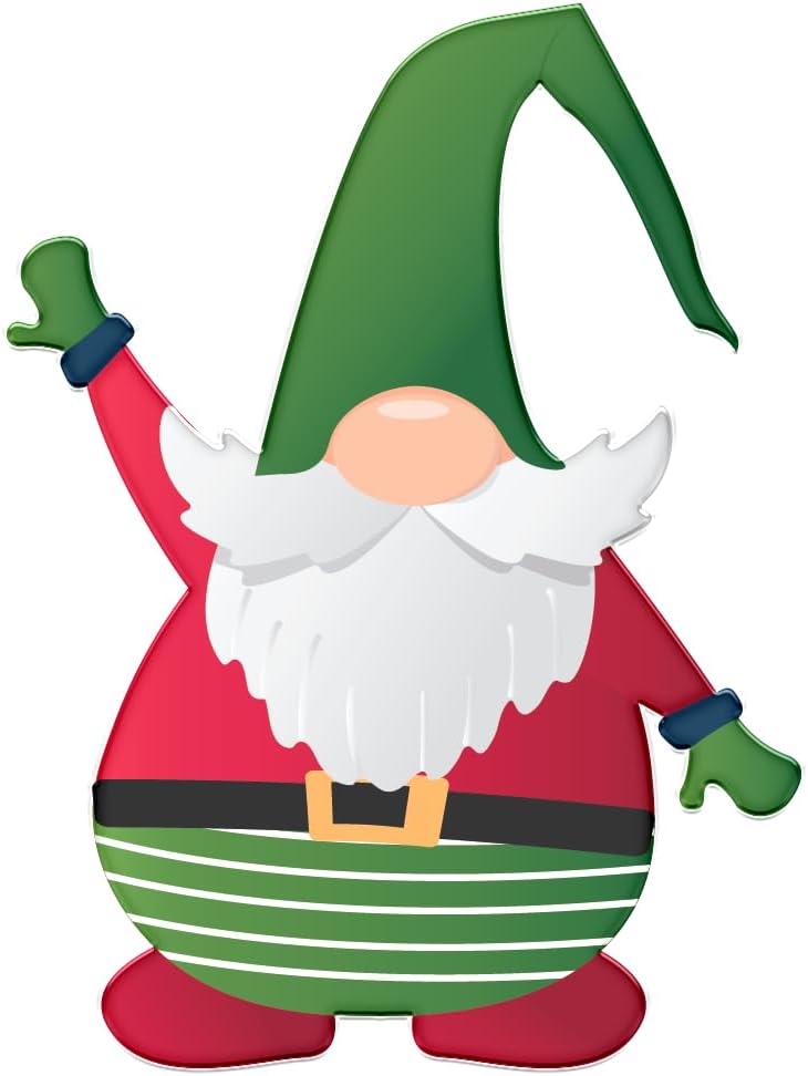 Inspirational Quote Santa Green Hat Raising Hand Motivational Sticker Vinyl Decal Motivation Stickers- 5" Vinyl Sticker Waterproof