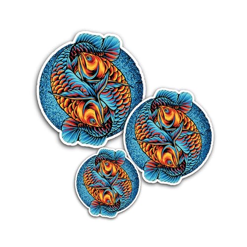 2 (Pieces) 3" and 5" Blue Color Hair Girl Face with Best Mom Ever Sticker, Waterproof Vinyl Decals f