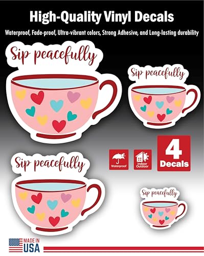 2 (Pieces) 3" and 5" Stickers n Decals Ambitious - Motivational Sticker Vinyl Decal Sticker, Waterpr