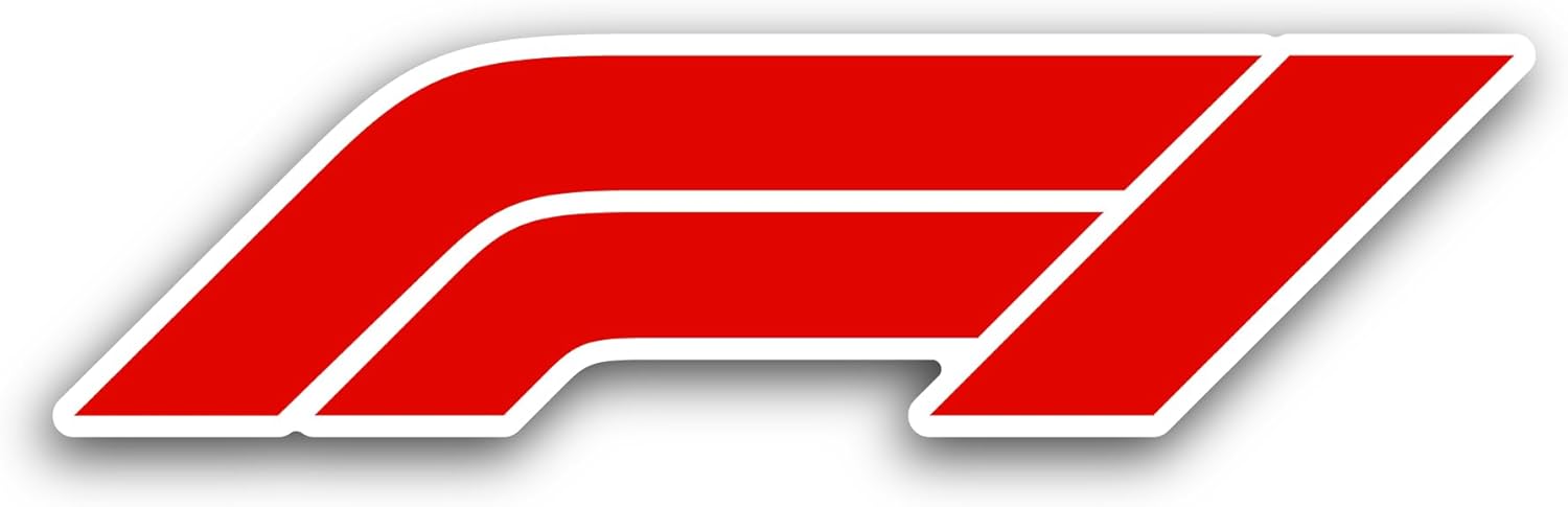 2 (Pieces) 3" and 5" F0rmula 1 Sticker, Waterproof Vinyl Decals for Many Purpose Like Cars, Trucks, Laptops, Phones, Windows and More