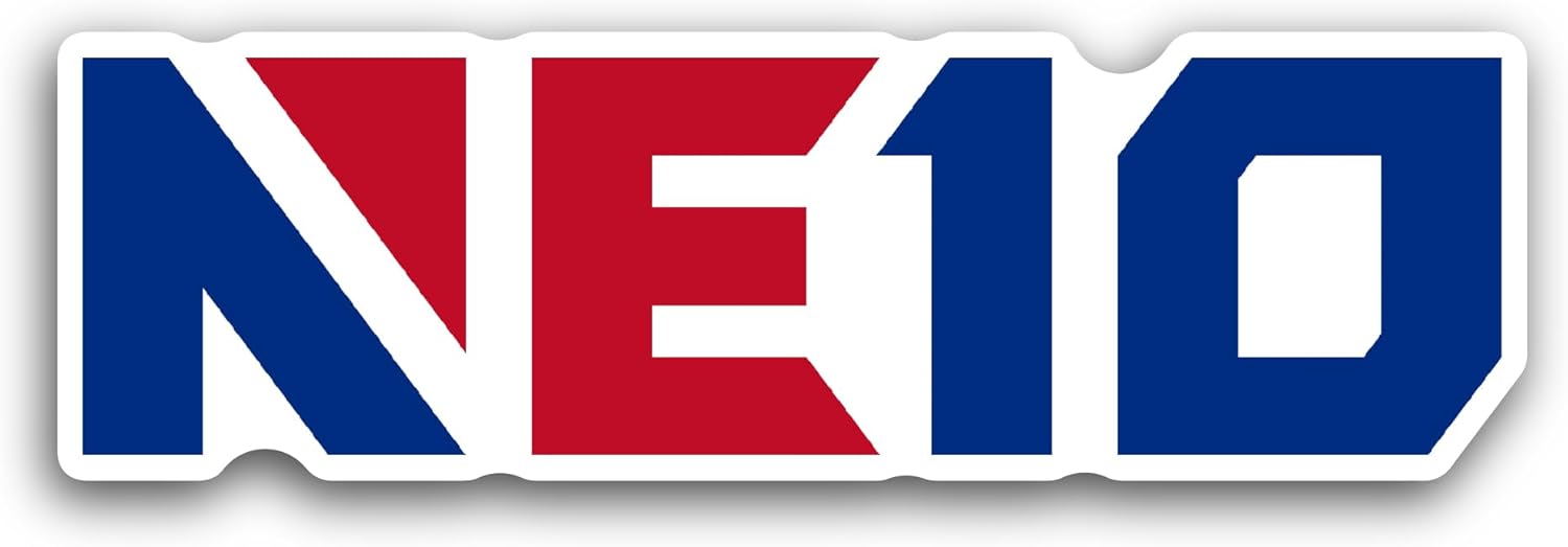 2 (Pieces) 3" and 5" N0rtheast-10 Sticker, Waterproof Vinyl Decals for Many Purpose Like Cars, Trucks, Laptops, Phones, Windows and More