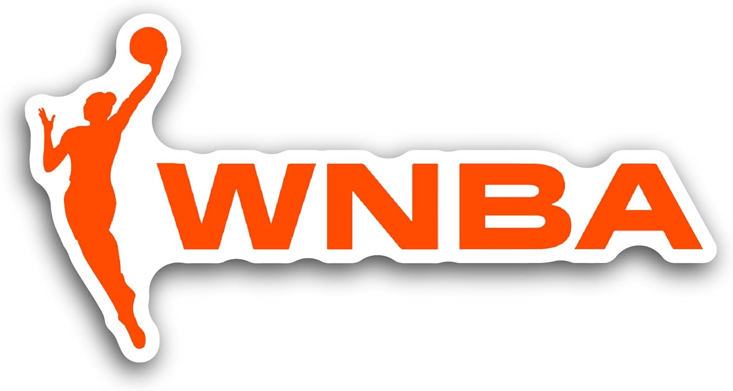 2 (Pieces) 3" and 5" WNBA Sticker, Waterproof Vinyl Decals for Many Purpose Like Cars, Trucks, Laptops, Phones, Windows and More