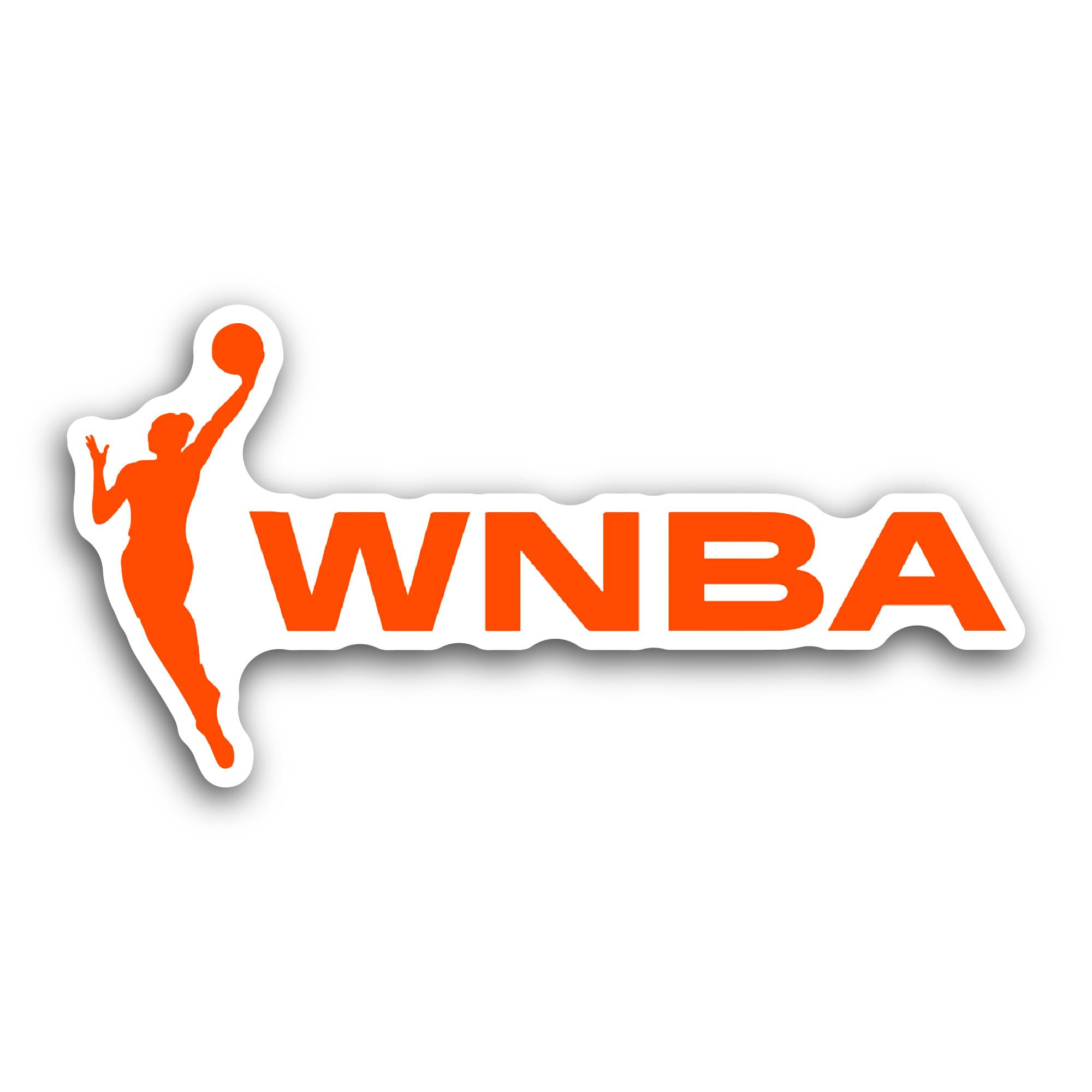 2 (Pieces) 3" and 5" WNBA Sticker, Waterproof Vinyl Decals for Many Purpose Like Cars, Trucks, Lapto