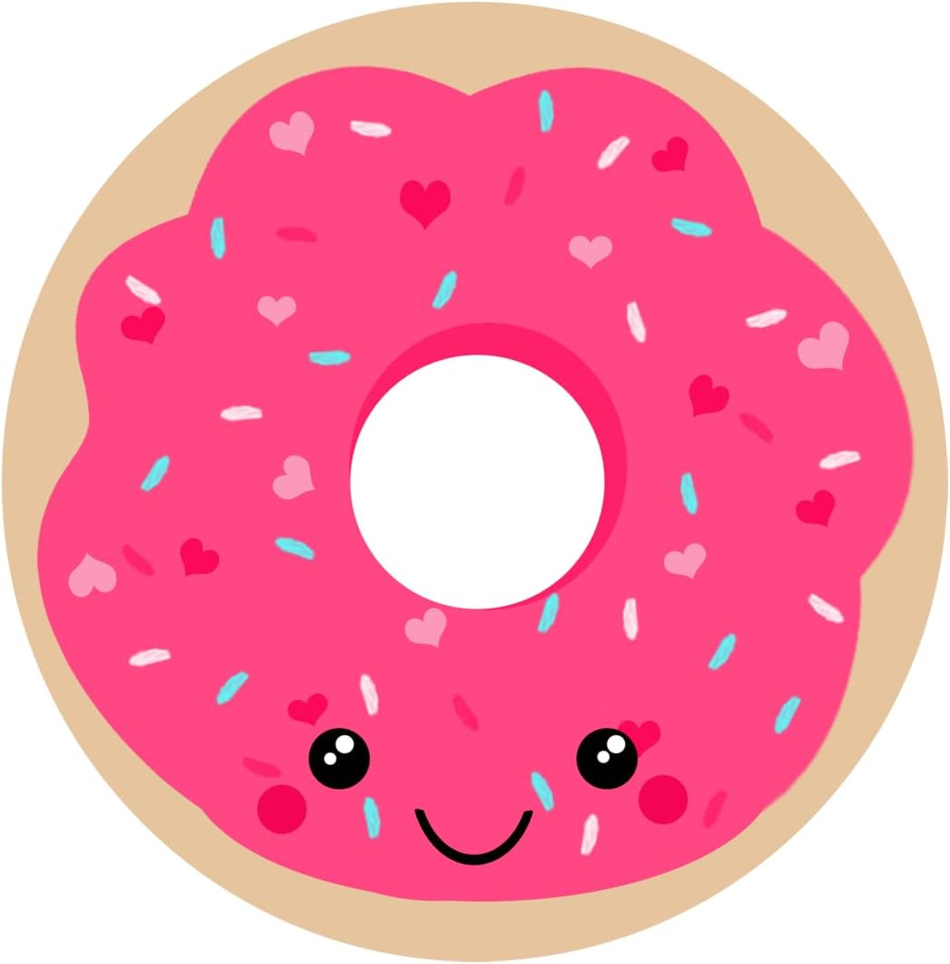 Inspirational Quote Pink Donut Motivational Sticker Vinyl Decal Motivation Stickers- 5" Vinyl Sticker Waterproof