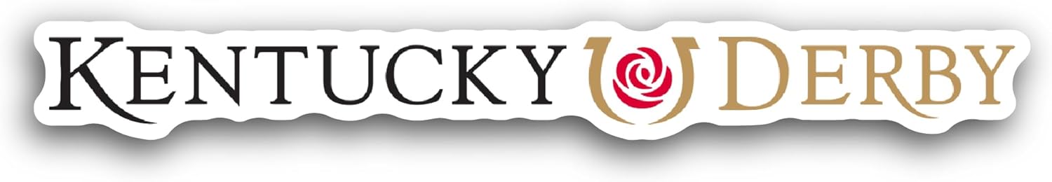 2 (Pieces) 3" and 5" Kentucky D3rby Sticker, Waterproof Vinyl Decals for Many Purpose Like Cars, Trucks, Laptops, Phones, Windows and More