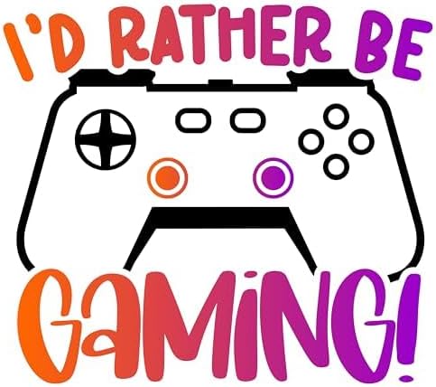 Inspirational Quote I'd Rather BE Gaming Motivational Sticker Vinyl Decal Motivation Stickers- 5" Vinyl Sticker Waterproof