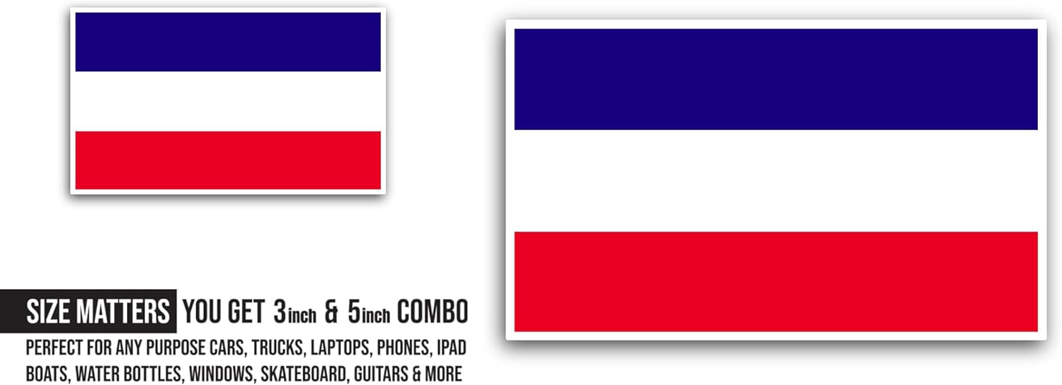2 (Pieces) 3" and 5" Los Altos Flag Sticker, Waterproof Vinyl Decals for Many Purpose Like Cars, Trucks, Laptops, Phones, Windows and More