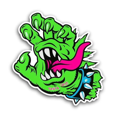 2 (Pieces) 3" and 5" Hand Mouth Sticker, Waterproof Vinyl Decals for Many Purpose Like Cars, Trucks,