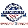 Inspirational Quote "American Flag" Motivational Sticker Vinyl Decal Motivation Stickers- 5" Vinyl Sticker Waterproof