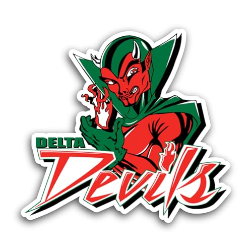2 (Pieces) 3" and 5" Delta D3vils Sticker, Waterproof Vinyl Decals for Many Purpose Like Cars, Truck