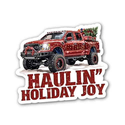 2 (Pieces) 3" and 5" Christmas Day Bauble Sticker, Waterproof Vinyl Decals for Many Purpose Like Car
