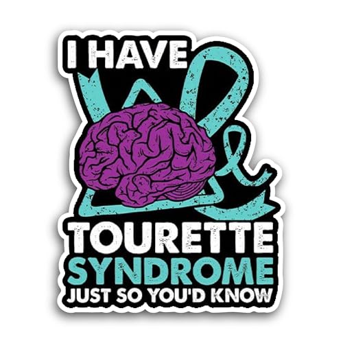 2 (Pieces) 3" and 5" Tourette Syndrome Sticker, Waterproof Vinyl Decals for Many Purpose Like Cars, 
