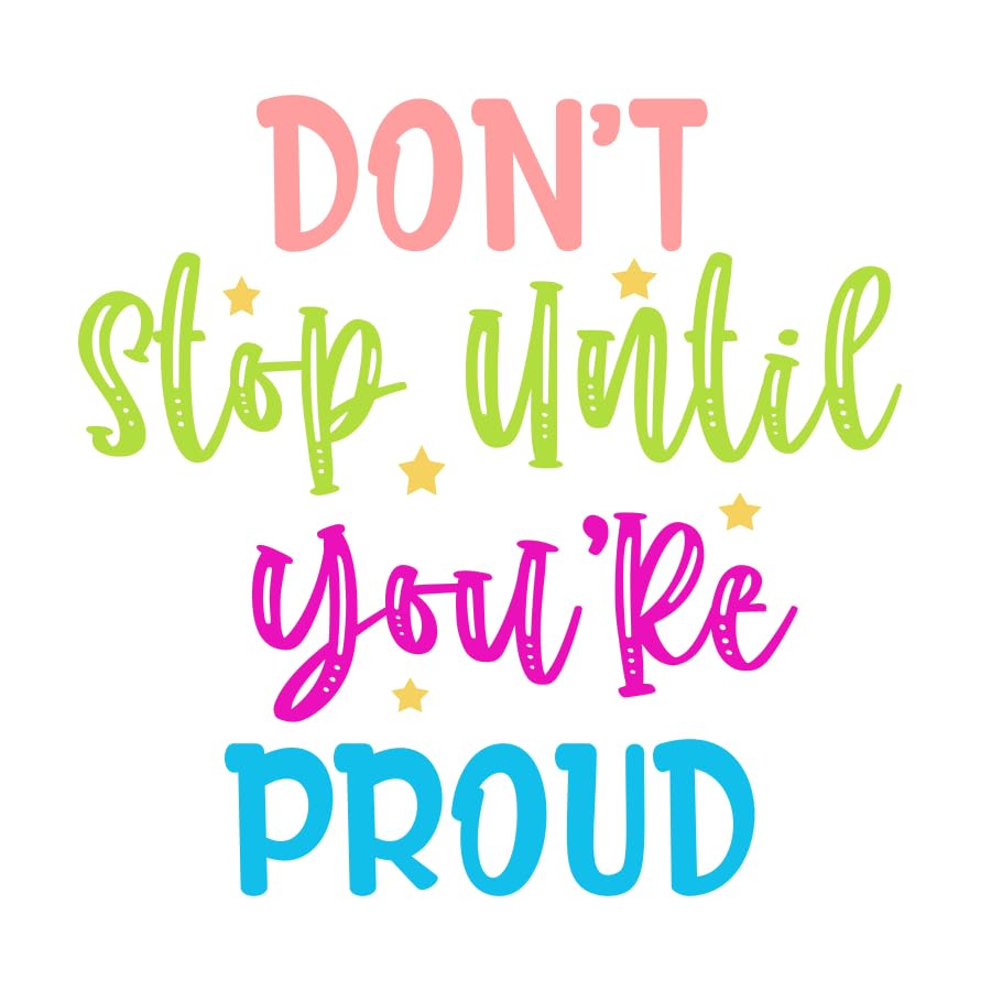 Inspirational Quote Pink Hearts Motivational Sticker Vinyl Decal Motivation Stickers- Choose in 3”, 