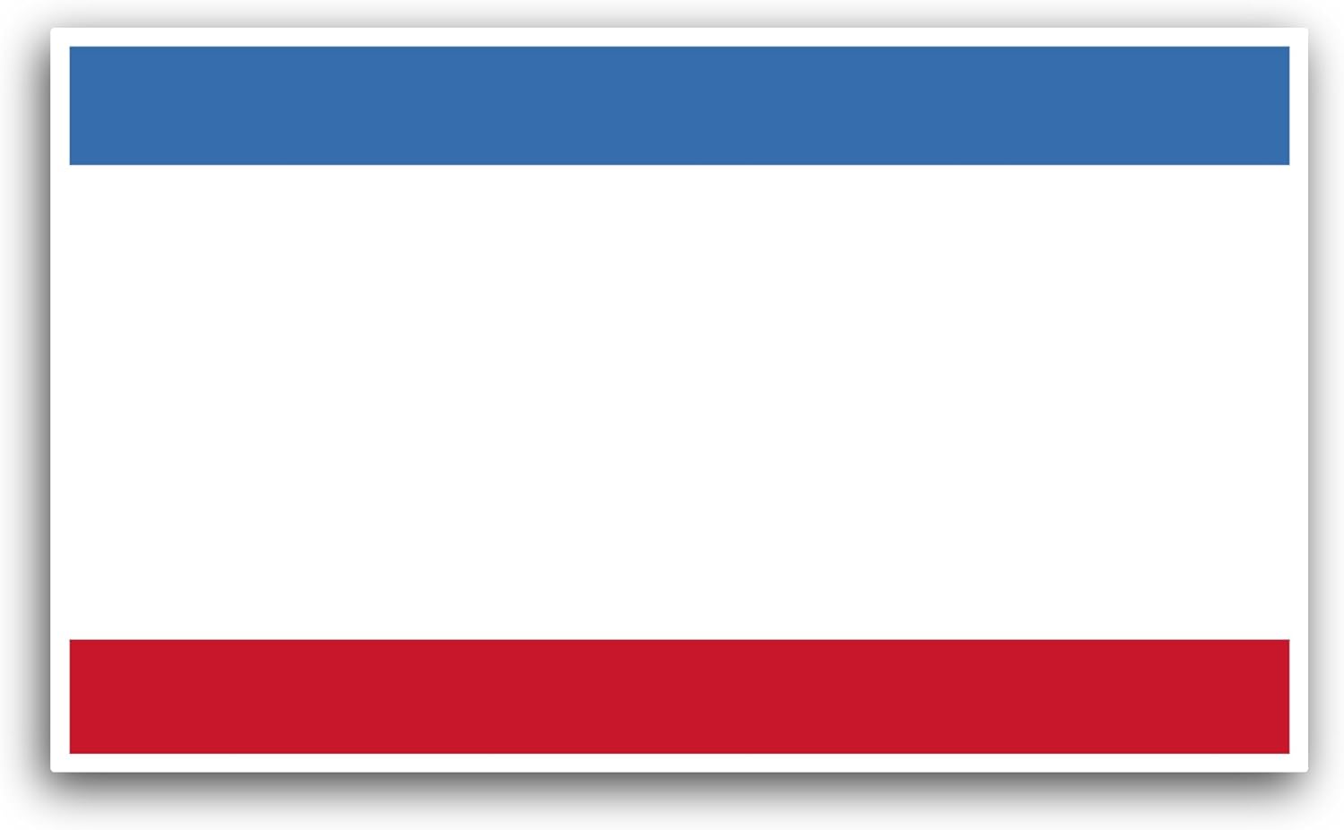 2 (Pieces) 3" and 5" Crimea Flag Sticker, Waterproof Vinyl Decals for Many Purpose Like Cars, Trucks, Laptops, Phones, Windows and More